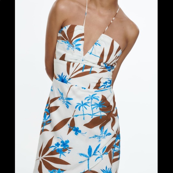 NWT Zara Printed Mini Dress - Picture 4 of 11